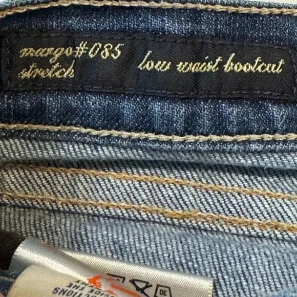 Y2K Citizens of Humanity Low Waist Bootcut Flared Jeans 28 Blue Margo085 Stretch - Picture 7 of 10